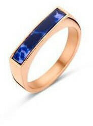 Victoria rose gold színű kék mintás gyűrű (VBNAL22958) - eking