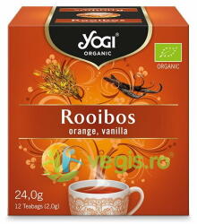 YOGI TEA Ceai Rooibos cu Portocale si Vanilie Ecologic/Bio 12 plicuri