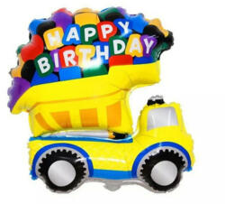  Fólia lufi - Happy Birthday teherautó