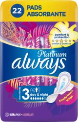 Always Platinum Day & Night Szárnyas Egészségügyi Betét, 22 db