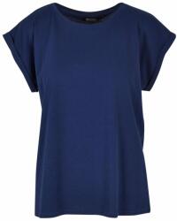 Build Your Brand Bluză lejeră cu mânecă scurtă pentru femei - Deschisă albastru marin | M (BY021-1000343597)