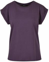 Build Your Brand Bluză lejeră cu mânecă scurtă pentru femei - Închisă violet | S (BY021-1000343578)