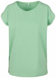 Build Your Brand Bluză lejeră cu mânecă scurtă pentru femei - Neo mint | 4XL (BY021-1000296128)