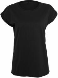Build Your Brand Bluză lejeră cu mânecă scurtă pentru femei - Neagră | XXL (BY021-1000228136)
