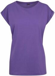 Build Your Brand Bluză lejeră cu mânecă scurtă pentru femei - Violet | L (BY021-1000250493)