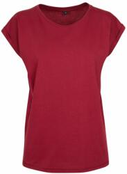 Build Your Brand Bluză lejeră cu mânecă scurtă pentru femei - Vin | 2XL (BY021-1000278541)