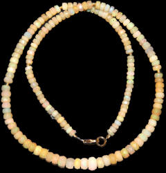  Colier Opal de Foc Natural Disc 1, 5-4 x 4-7 mm - Accesorii Gold Filled