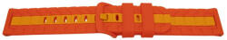 Curea silicon doua culori QR roșu cu portocaliu 20mm- 62260 - cureaceas
