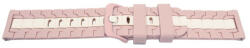 Curea silicon doua culori QR roz cu alb 20mm- 62256 - cureaceas