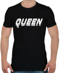 printfashion 3D queen - Férfi póló - Fekete (13037383)