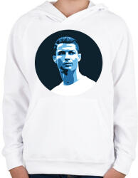 printfashion Cristiano Ronaldo - Gyerek kapucnis pulóver - Fehér (13065788)