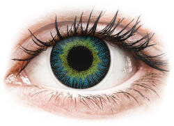 Maxvue Vision Lentile de contact colorate ColourVUE Fusion Yellow Blue - fără dioptrie (2 lentile) Ochelari de citit