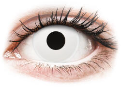 Maxvue Vision Lentile de contact colorate ColourVUE Crazy Lens - WhiteOut - cu dioptrie (2 lentile) Ochelari de citit