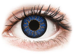 Maxvue Vision Lentile de contact colorate ColourVUE Glamour Blue - cu dioptrie (2 lentile) Ochelari de citit