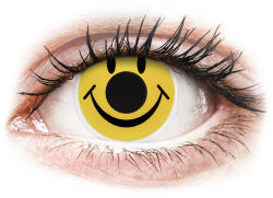 Maxvue Vision Lentile de contact colorate ColourVUE Crazy Lens - Smiley - fără dioptrie (2 lentile)