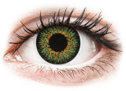 Maxvue Vision Lentile de contact colorate ColourVUE Glamour Green - cu dioptrie (2 lentile)
