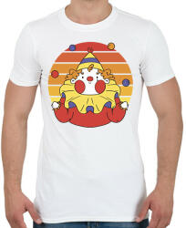 printfashion Bohóc - Férfi póló - Fehér (13011654)