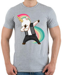 printfashion Punk unikornis - Férfi póló - Sport szürke (13094395)