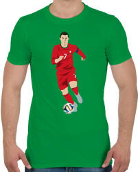 printfashion Cristiano Ronaldo - Férfi póló - Zöld (13065304)