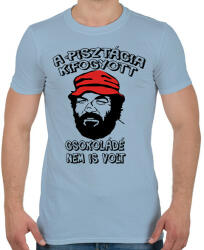 printfashion Bud Spencer 01 - Férfi póló - Világoskék (12962691)