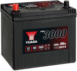 YUASA 60Ah 500A left+ (YBX3014)