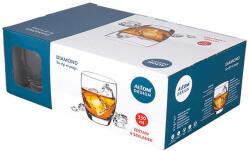 Altom Design Altom Diamond Whisky pohár készlet - 330 ml - 6 darabos (IMO-ALT-0102011224-8771680)