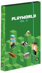 OXY BAG / Karton PP Play World füzetbox - A5 - Karton PP - zöld (IMO-KPP-8-74223)