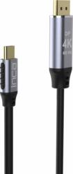 Cian Technology ITCD-02TX Inca USB-C - DisplayPort Kábel 2m - Fekete (ITCD-02TX)