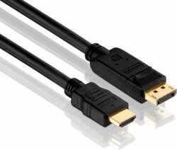 Cian Technology IDPD-18TX Inca DisplayPort 1.2 - HDMI 2.0 Kábel 2m - Fekete (IDPD-18TX)