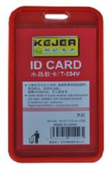 KEJEA Buzunar PVC, pentru ID carduri, 54 x 85mm, vertical, 5 buc/set, KEJEA - rosu (KJ-T-554V-RE)