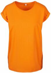 Build Your Brand Laza női póló felhajtott ujjakkal - Narancssárga | XXL (BY021-1000296094)