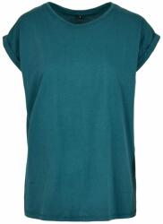 Build Your Brand Laza női póló felhajtott ujjakkal - Teal | 4XL (BY021-1000314777)