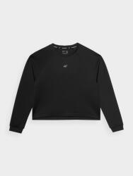 4F Hanorac de antrenament crop top fără fermoar și glugă pentru femei