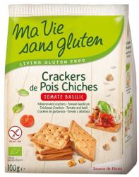 Ma Vie Sans Gluten Crackers cu Naut, Rosii si Busuioc Fara Gluten Bio 100gr Ma Vie Sans Gluten