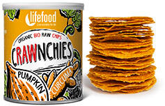 Lifefood Chips Crawnchies cu Dovleac si Turmeric Raw Bio Lifefood 30gr