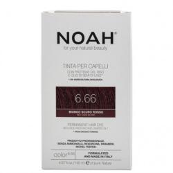 NOAH Vopsea de Par Naturala Fara Amoniac Blond Roscat Inchis 6.66 140 mililitri Noah