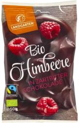 Landgarten Zmeura Liofolizata Invelita in Ciocolata Amaruie Fara Gluten Bio 50 grame Landgarten