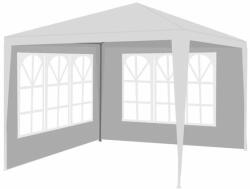 Selgot Pavilion de gradina 3x3x2, 5 m, cu 2 pereti laterali, alb