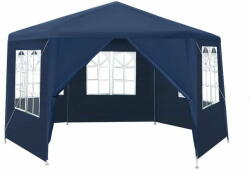 Selgot Pavilion hexagonal cu 6 pereti cu ferestre 2x2x2m , albastru