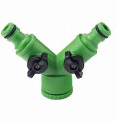 Garden Line Distribuitor Y cu 2 robineti pentru apa