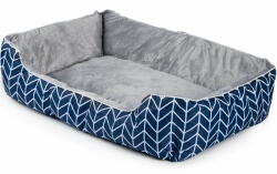 PetHaus Culcus Confortabil pentru Caini sau Pisici, 100 x 70 x 25 cm, Albastru-Gri