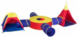 Iplay Set Cort Pliabil 7-in-1 pentru Copii tip Iglu cu Tunele Multicolore