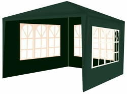 Selgot Pavilion gradina, 3x3x2, 5 m, cu 3 pereti laterali, verde inchis