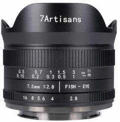 7artisans 7.5mm f/2.8 Mark II RF mount (A306B-II)