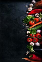 Oyo home konyhaszőnyeg, Vegetables modell, 80x150 cm, poliészter, digitális nyomtatás, csúszásmentes hátlap, többszínű (WOOKECE224_80x150)