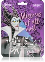 Mad Beauty Disney Villains Maleficent mască textilă revitalizantă cu extracte de ceai verde 25 ml Masca de fata