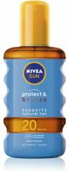 Nivea Sun Protect & Bronze ulei de bronzat pentru piele uscata SPF 20 200 ml