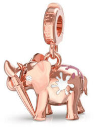 Rosato Rózsaszín aranyozott elefánt medál Storie RZLE004 - vivantis