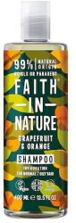 Faith in Nature Sampon natural revigorant cu grapefruit si portocale pentru par normal sau gras, 400ml, Faith in Nature