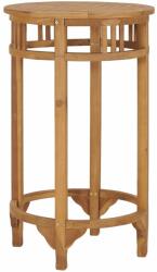 vidaXL Masă de bar, Ø 60 cm, lemn masiv de tec (49426)